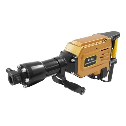Image of Electric Demolition Jack Hammer, 1700W Jack Hammer Concrete Breaker with 3 Chisels & Carry Case, Corded Electric Chisel for Gardening, Trenching