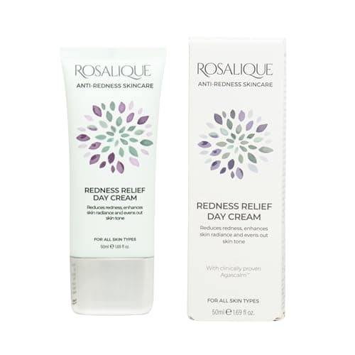 Image of Rosalique Redness Relief Day Cream – Soothing & Hydrating Daily Moisturiser for Sensitive, Redness-Prone Skin, Vegan & Non-Comedogenic – 50 ml