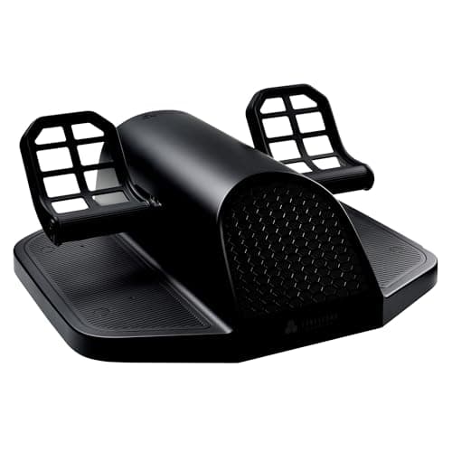 Image of Honeycomb Charlie Rudder Pedals - Flight simulation control for rudder and brakes, adjustable metal pedals, belt transmission by Hall-effect sensors, for MS Flight Simulator