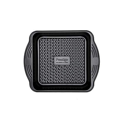 Image of Prestige 48228 Aerolift Square Cake Tin, Carbon Steel, Pack of 1