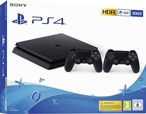 Image of PlayStation, PS4 500 Go F Black + Manette 2ème DualShock PS4 - noir