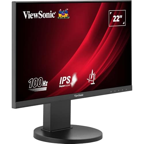 Image of ViewSonic Vg2208a-Hd 22-Inch Full Hd Monitor, 1080P, 1920 X 1080 Resolution, 100Hz, Hdmi, Vga, Displayport, 5Ms, Led, Va Panel, Vesa, Height Adjustable