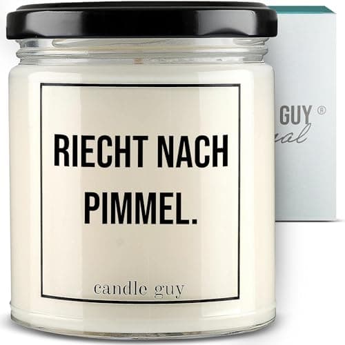 Image of candle guy Scented Candle | Smells of Cow | Handmade from 100% Soy Wax | 70 Hours Burn Time