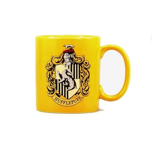 Image of Half Moon Bay | Harry Potter | Hufflepuff | Hufflepuff Crest Ceramic Mug 400ml | Official Merchandise | Everyday Boxed Mug