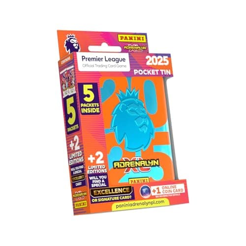 Image of Panini Premier League 2024/25 Adrenalyn XL Collectible Trading Cards - 43 Cards, 2 Limited Edition, 1 Online Coin