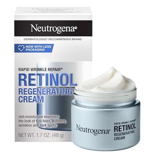 Image of Neutrogena Rapid Wrinkle Repair Retinol Anti-Wrinkle Regenerating Face Cream, Day and Night Use, 1.7 oz