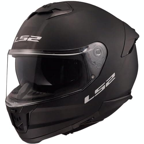 Image of LS2 FF808 Stream II Matt Black Dual Visor Full Face Motorcycle Helmet (M) 57-58cm
