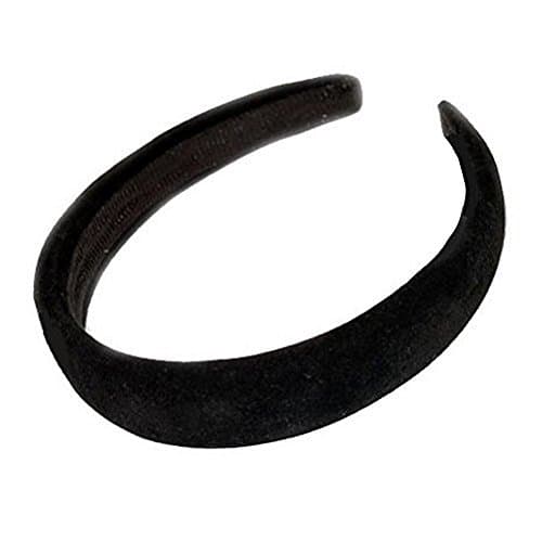 Image of Inca Black Padded Velvet Alice Hair Band Headband 2.5cm