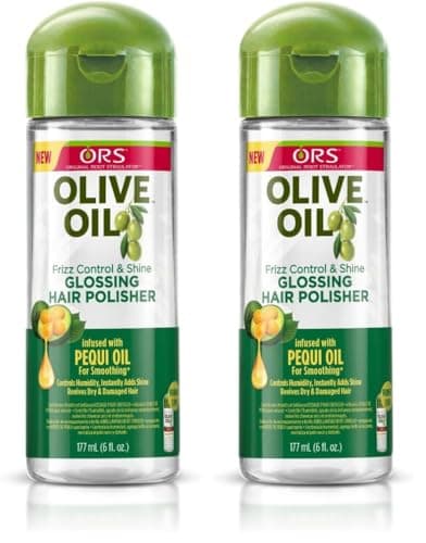 Image of ORS Olive Oil Glossing Hair Polisher 177ml/6floz - Frizz Control, Shine, and Humidity Protection | Lightweight, Healthy Shiny Hair | Adds Gloss and Tames Frizz (Pack of 2)