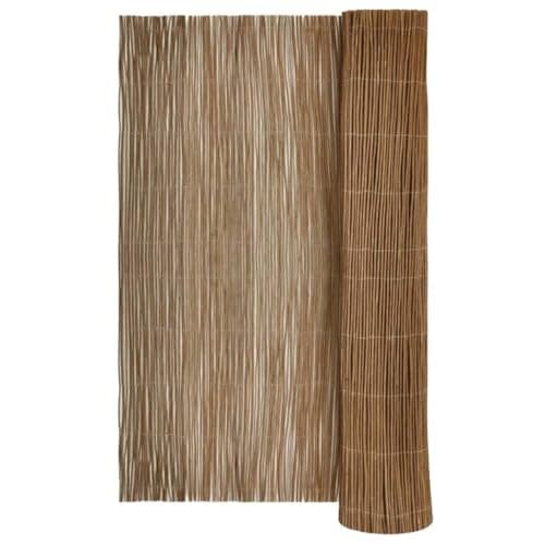 Image of vidaXL Willow Fence Beige 170 x 500 cm Willow, Garden and Terrace, Rectangular Border, Durable Wooden Fence, Modern Outdoor Privacy Screen Divider, Fencing Panel