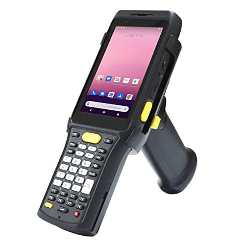 Image of Barcode Scanner Android with Pistol Grip, 4G RAM 64G ROM, 2D Android 11 Scanner with Zebra 4710 Scanner, Physical Keypad & Touch Panel, IP67 Rugged Handheld Data Terminal for Inventory Warehouse