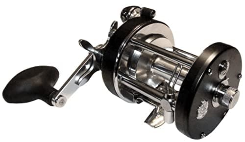 Image of Abu Garcia Ambassadeur Seven, Fishing Reel, Round Baitcast Reels, Conventional Fishing, Unisex, Black, 7000 | Right Hand