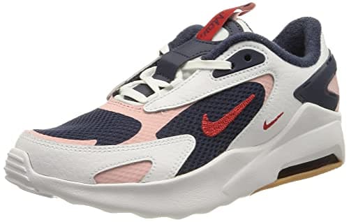 Image of NIKE Air Max Bolt SE Gymnastics Shoe, Midnight Navy/Chile RED-White-Pink Glaze, 5.5 UK