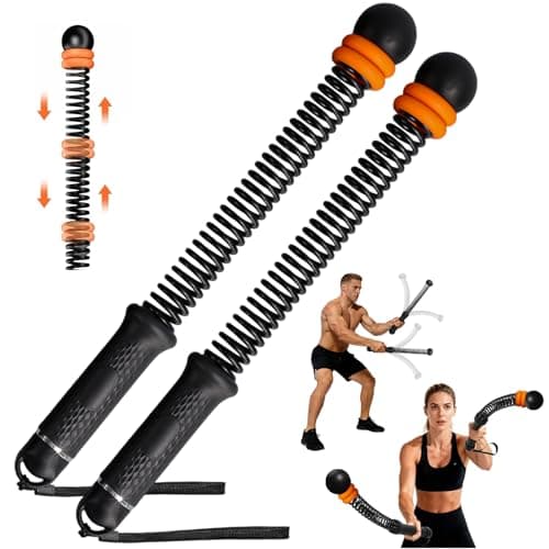 Image of 2Pcs Ropeless Battle Rope with Adjustable Weights,New Upgrade Cordless Battle Ropes Heavy Duty Workout Rope Men Women Arm Exerciser Fitness Equipment for Women and Men Portable Strength Building