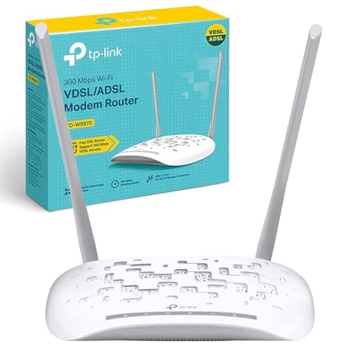 Image of TP-Link TD-W9970 300 Mbps Wireless N USB VDSL/ADSL Modem Router, 4G Router Option with USB 2.0 Port, Up To 100 Mbps VDSL And 300 Mbps WiFi Speeds, Maximised Range, 4xFast Ports, Tether App, Easy Setup