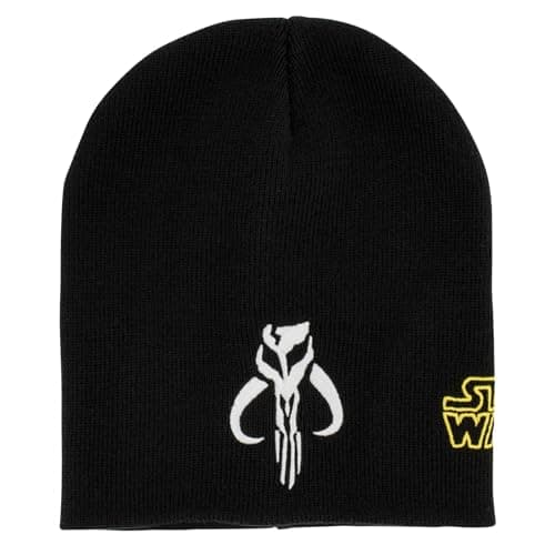 Image of Star Wars Boba Fett Mandalorian Logo Knit Beanie