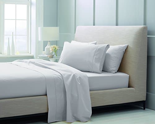 Image of Sheridan 285 x 260 cm King Size 1000 Thread Count 100 Percent Cotton Sateen Flat Sheet, Dove