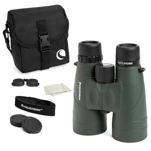 Image of Celestron 71336 Nature DX 12x56 BaK-4 Prism Binoculars, Green