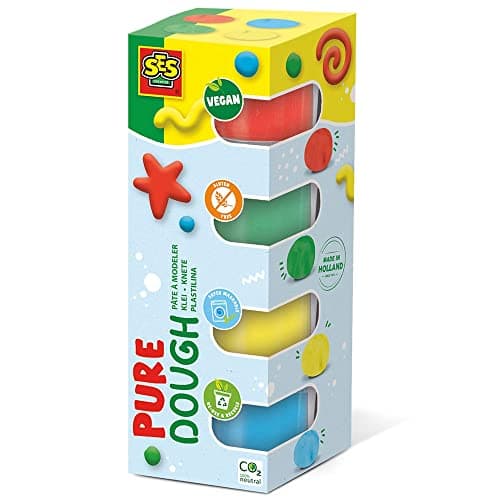 Image of SES Creative 00511 Feel good dough-Pure (4x90gr), Small, Green