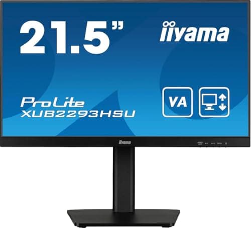 Image of iiyama XUB2293HSU-B7 21.5 inch IPS Slim Bezel, 100Hz, 1ms, Full HD 1920x1080, HDMI/DP/USB, TCO Certified, Height Adjustable Stand