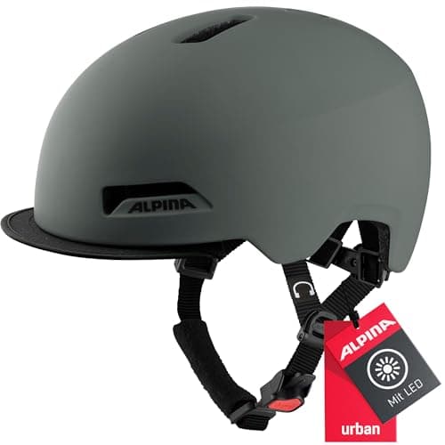 Image of ALPINA Unisex - Adult, BROOKLYN cycling helmet, coffee-grey matt, 57-61 cm
