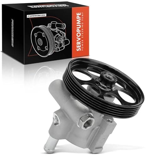 Image of Frankberg Power Steering Pump with V-ribbed belt pulley Compatible with Interstar Bus X70 Interstar Kasten X70 Primastar Bus X83 Primera P12 Movano Combi X70 Replace# 8200024778