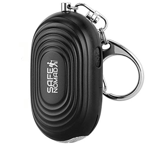 Image of Personal Alarm for Women. Police Approved Panic/Rape Alarm with LED Flashlight, Matte Black, Small, Stylish & Loud (130Db). For Children, Students, Kids and the Elderly.
