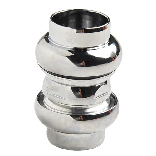 Image of Aluminum Alloy 1 Inch Threaded Bicycle Headset For Fixed Gear And Racing Bikes, Precision CNC Bearing Assembly For 22.2mm Inner Fork Diameter For Road Bike Upgrade(Silver)