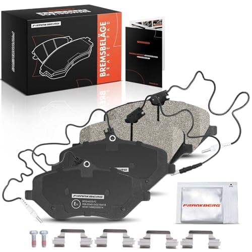 Image of Frankberg Brake Pad Set incl. 4x Pads Front Compatible with 407 SW 6D 6E 607 9D 9U C5 III Break RW 407 6D C6 TD Replace# 4254A3,425336