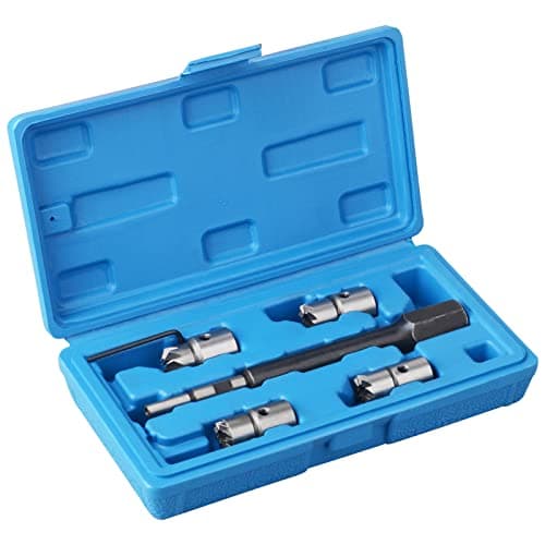 Image of DAYUAN 5pc Diesel Injector Seat Cutter Set Compatible with Delphi Bosch Bmw Merc CRD PSA Ford Fiat