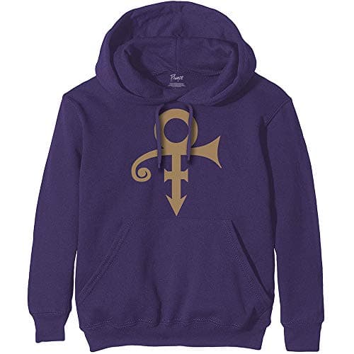 Image of Prince Symbol Official Unisex Hoodie Hooded Top (Medium) Purple