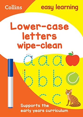Image of Lower Case Letters Age 3-5 Wipe Clean Activity Book: The ideal home learning resource packed with letter writing practice and early childhood education activities (Collins Easy Learning Preschool)