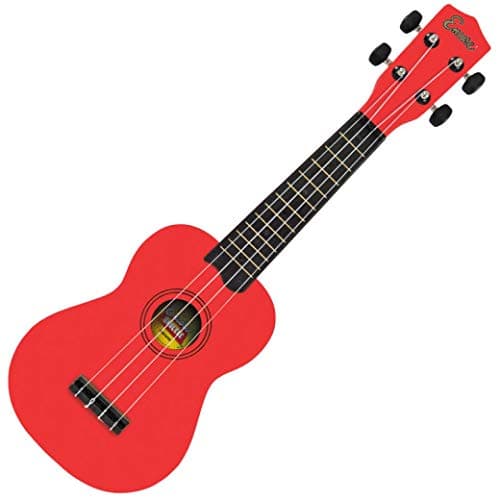 Image of Encore EUK10RD Kids Beginner Ukulele - Red | Soprano Starter Instrument for Young Musicians | Ideal for Beginners & Students