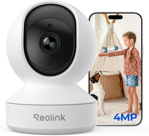 Image of Reolink Indoor Camera 4MP 360°Pan/Tilt, Baby Monitor, Pet/Dog Camera, Cry Detection, Home Security WiFi Camera, Privacy Mode, 2-Way Audio, Night Vision, Cloud&Local Storage (512GB Supports), E1