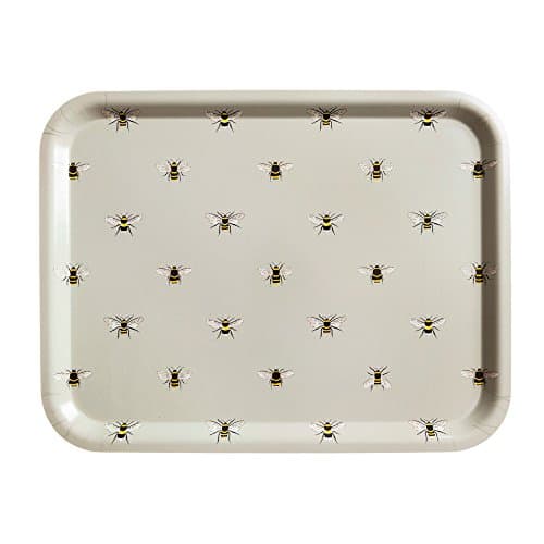 Image of Sophie Allport - Bees Tray, Printed Bees Design, Large (43 x 33cm), Serving Platter