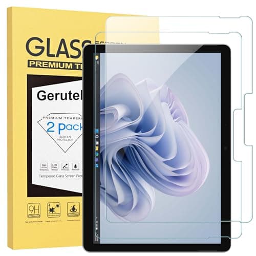 Image of Gerutek 2 Pack Screen Protector for Surface Pro 11/Pro 10(2024), Surface Pro 9/Pro 8/Pro X 13 Inch 9H Tempered Glass Film [HD Clear] [Anti Scratch] Support Surface Pen for Surface Pro 11/10/9/8/X