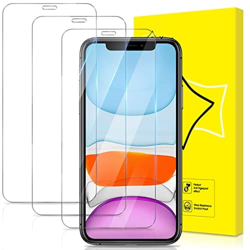 Image of GiiYoon-3 PACK Screen Protector for iPhone XR Tempered Glass [Easy Installation] [Round Edge] [Scratch Resistant] [9H Hardness] Protective Film