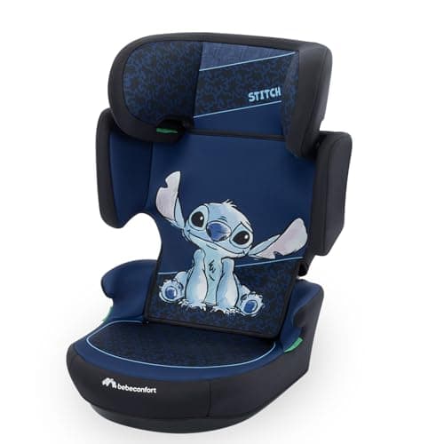 Image of Bebeconfort Disney RoadSafe i-Size, Backrest Booster Car Seat, 3.5-12 Years (100-150cm), Stitch Car Seat, Foldable & Lightweight, Seat Belt Installation, 14 Headrest Positions, Authentic Stitch