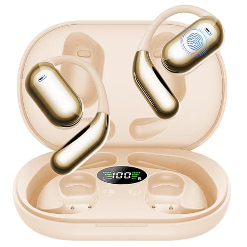 Image of Boytond Ultra Open Ear Earbuds - Bone Conduction Headphones Wireless Bluetooth, Waterproof Deep Bass Earphones for Fitness and Running, Secure Fit for Small Ears, Sweat-Resistant for Workouts