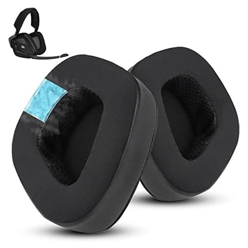 Image of Wzsipod Cooling-Gel Ear Pads for Corsair Void Pro/Elite/RGB/SE/USB/Void v2/Wireless - Cool and Improved Comfort, Compatible with Void Pro RGB, Void Elite RGB, Void Surround (Black)