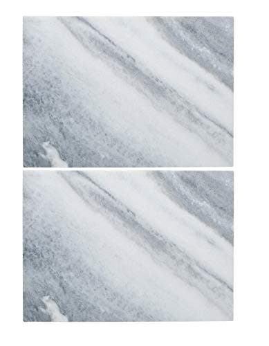 Image of Creative Tops C000341 Naturals Marble Placemats, White, 29.5 x 21 cm, Set of 2