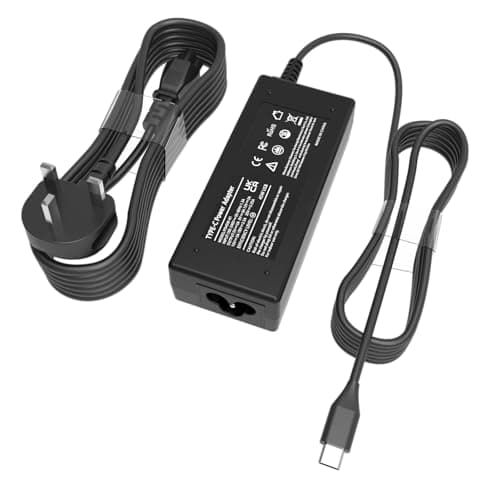 Image of 45W USB C Laptop Charger - Chromebook Charger Type C, Compatible with Lenovo HP Acer Samsung Asus Dell Google Chromebook UK Series, Universal Power Cord AC Adapter