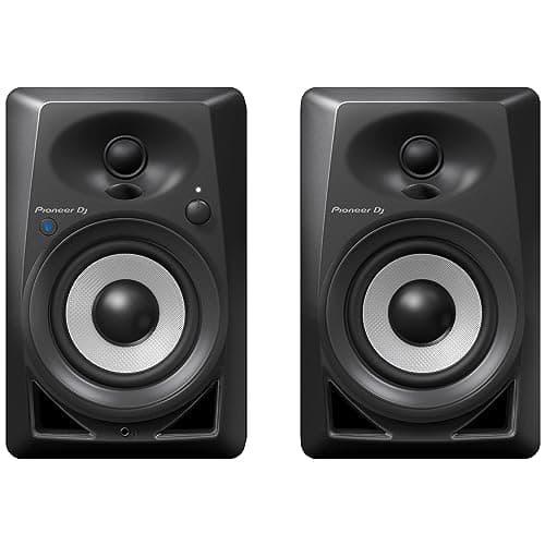 Image of Pioneer DJ DM-40BT Desktop Monitor System with Bluetooth Functionality, 4-Inch (Pair, Black)