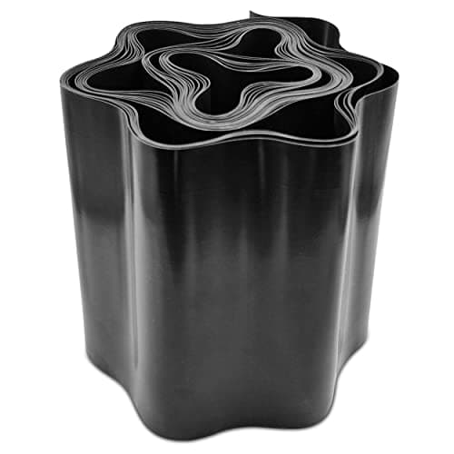 Image of Enhance Your Garden Design with 9 Metres, Black Flexible Plastic Lawn Edging - Durable, Weatherproof, and Frost-Resistant! 15cm Height. Set by MYPURECORE
