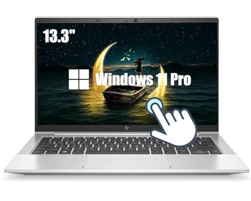 Image of HP Elitebook 830 G8 Touchscreen Business Laptop, 13.3-Inch FHD Notebook, Intel Core i7-1185G7, 16GB RAM, 256GB SSD, US Keyboard QWERTY, Windows 11 Pro (Renewed)
