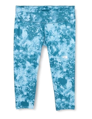 Image of The North Face Women's Plus Flex High Rise 25In Print Leggings, Mallard Blue Micro Half, 36-38