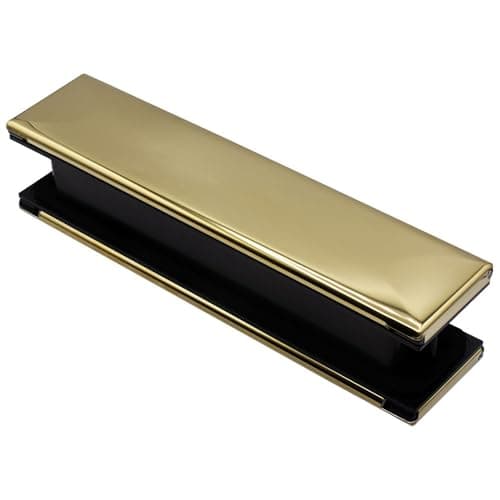 Image of 12" Letterplate Door Letterbox for uPVC, Composite and Timber Doors - Premium Draught Proof, Thermal Insulation & Noise Reduction 40-80 Gold