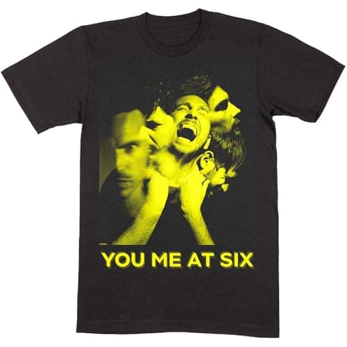 Image of You Me At Six Men's Suckapunch Photo Slim Fit T-Shirt Black, Black, XL