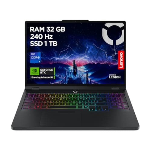 Image of Lenovo Legion Pro 5 16 Inch WQXGA Gaming Laptop (Intel Core i9-14900HX, NVIDIA GeForce RTX 5070, 32 GB RAM, 1 TB SSD, 240 Hz, Wi-Fi 6, Win 11 Home) – Eclipse Black