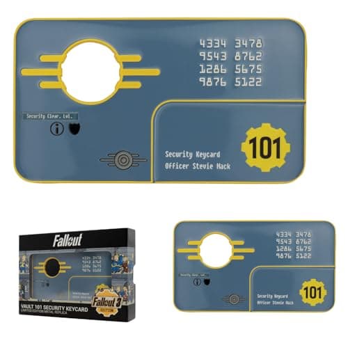 Image of FaNaTtik Fallout 3 Vault 101 Security Keycard Metal Replica – Limited Edition, Numbered Collectible (5000)